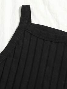 SHEIN EZwear 純色簡約針織2件套女士背心上衣