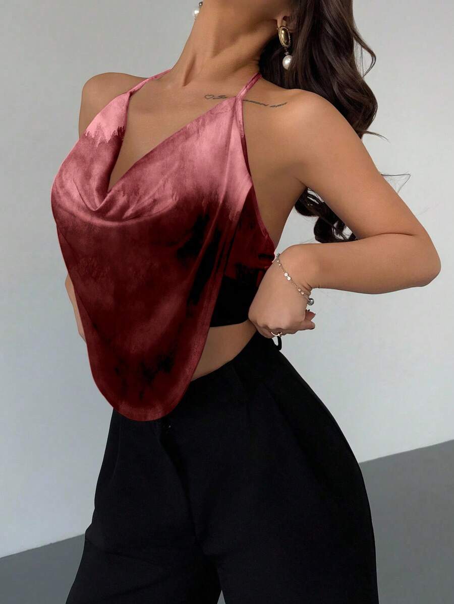 Firerie Casual Minimalist Camisole For Women, Suitable For Summer Red