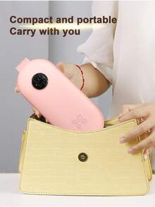 Teckwe Portable Cordless Heating Pad, Electric Waist Belt Device, Fast Heating Pad With 3 Heat Levels And 4 Massage Modes, Back Or Belly Heating Pad For Women And Girl, Pink - Multicolor - View 6