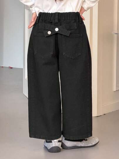 DAZY Young Girls Casual Washed Loose Fit Jeans