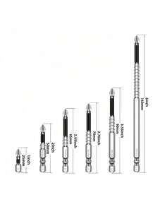 12-Pack Magnetic Screwdriver Bit Set | S2 Alloy PH/Hex/Torx Tips - Rust-Resistant & Anti-Slip | Precision Electronics/Furniture/Auto Repair Kit | Fast Shipping - Silver - View 2