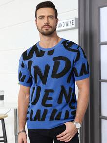 Claim Dot Áo thun nam tay ngắn cổ tròn in chữ, kiểu dáng thường ngày, đa năng, thích hợp mặc mùa thu/đông. - Nhiều màu - Xem 4