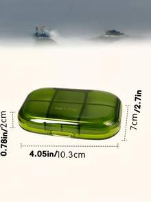 1PC Weekly Pill Organizer Portable 7 Day Medicine Box Large Capacity Sealed Compartment Medication Reminder Travel Pill Case - Multicolor - View 3