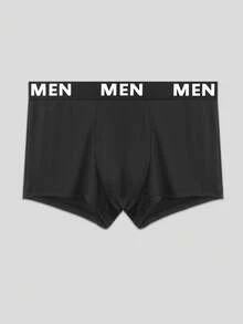 Manfinity Underwear&Sleepwear Basics 4pcs/Set Men's Letter Waistband Casual Comfortable Boxer Briefs - Multicolor - View 5