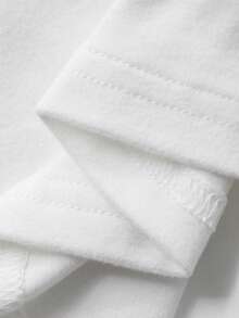 DAZY 2件套女童纯色休闲蕾丝吊带背心和纯色外套T恤套装 - 白色 - 查看 9