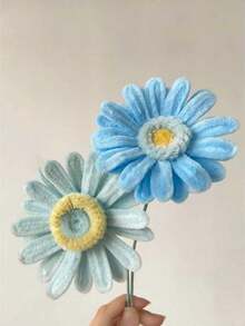 100/200/300/500 chiếc que vệ sinh ống màu sắc tươi sáng như bánh macaron, que nhung nhiều màu, que nhung dày, que xoắn mềm, que vệ sinh ống dùng cho các dự án nghệ thuật và thủ công, trang trí DIY sáng tạo. - Màu xanh nhạt - Xem 3