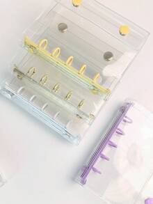 M5，1个透明便携式活页夹，双扣设计，美观实用，可用作照片收纳袋、相册、计划本、笔记本、贴纸簿等，节省开支，是办公文具、学习用品的理想之选，也是返校季必备单品。 - 彩色 - 查看 9