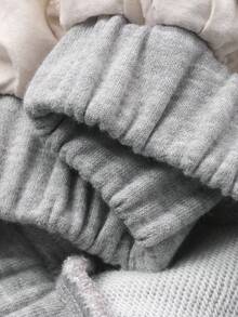 DAZY Young Girl Ruffle Patchwork Elastic Waist Casual Loose Sweatpants