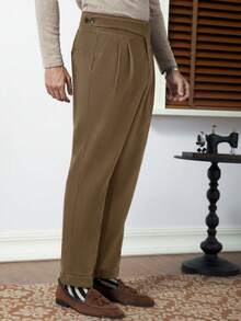 Core Aspect Quần dài nam màu nâu, xếp ly, có túi, kiểu dáng thường ngày, đa năng và tối giản. - Màu Khaki - Xem 6