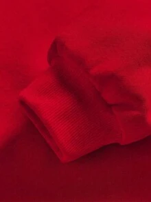 女士卫衣 - 紅色YA54 - 查看 4