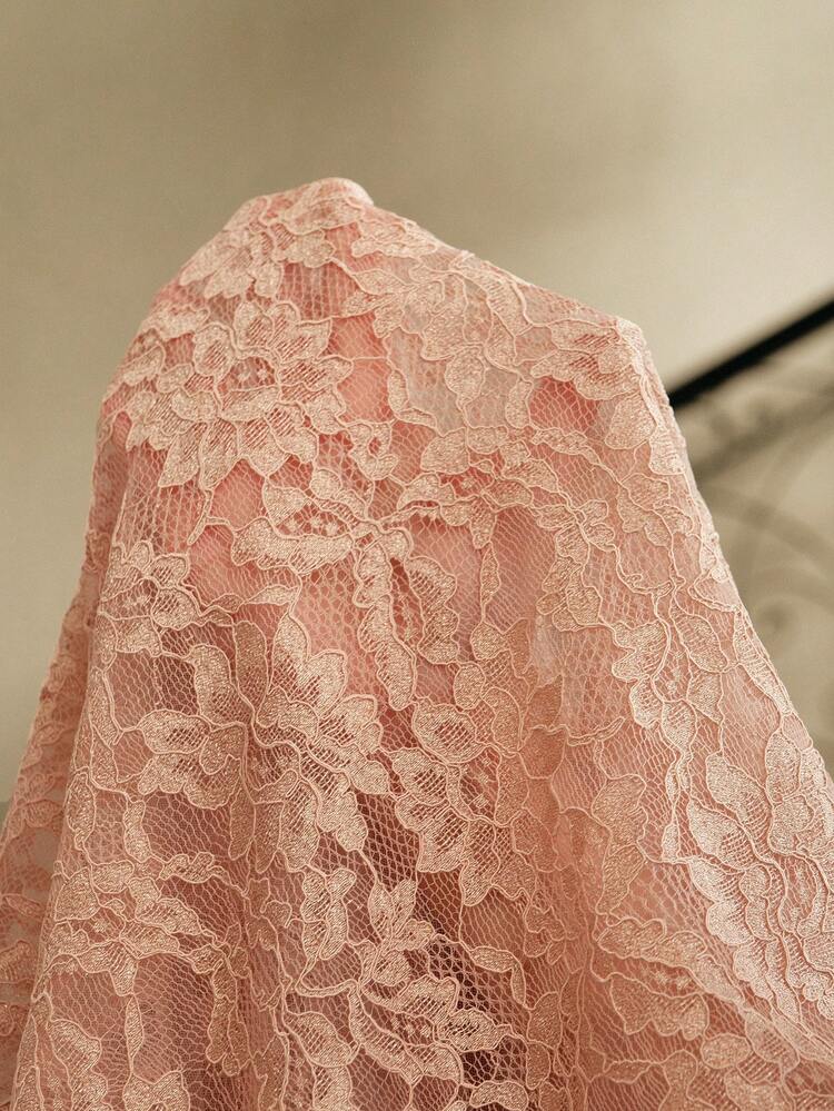 Women's Elegant Casual Stand Collar French Lace Ruffle Patchwork Blouse, Suitable For Winter, Thanksgiving, New Year, Christmas