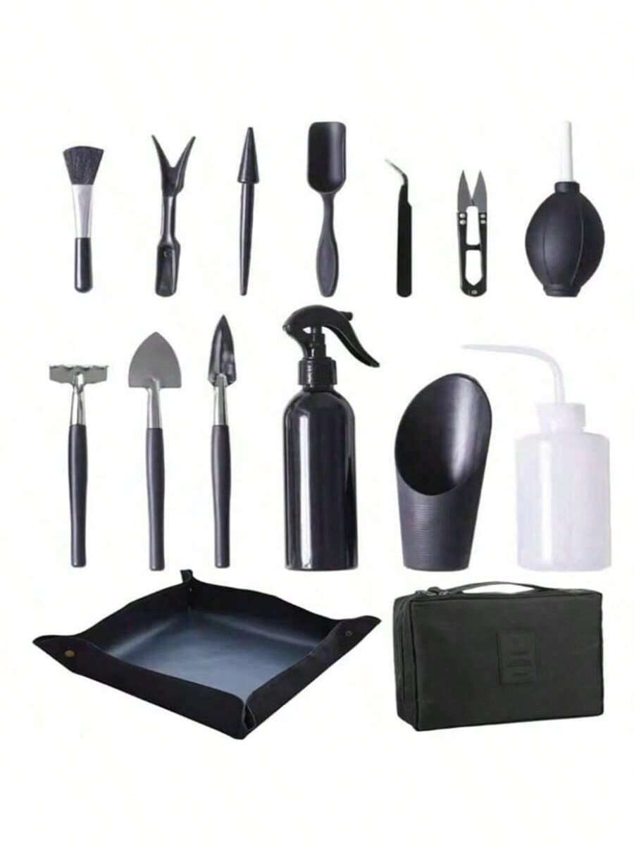 Black Series Succulent Plant Tool Gardening Tool Set Indoor Planting And Pot Transfer Gardening Set - Multicolor - View 1