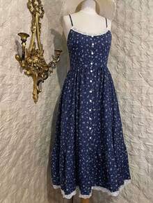 Sweetra Women's Ditsy Floral Sleeveless Dress - Multicolor - View 1