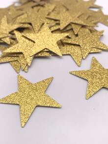 100PCS,Paper Star Confetti, Wedding Sprinkles Supplies, Gold Confetti Party Table Decoration, Glitter Confetti, Teen Stuff, Cheap Stuff, Weird Stuff, Mini Stuff, Cute Aesthetic Stuff, Cool Gadgets, Unusual Items, Perfect For Wedding Party Decoration, Birthday Party, Mother's Day Party Decoration - Multicolor - View 1