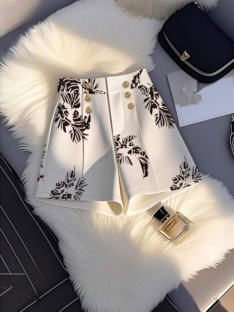 GlowEve Quần short nữ kiểu dáng thường ngày, phối màu nổi bật, đa năng cho những buổi đi chơi mùa xuân. - Nhiều màu - Xem 1