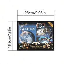 Universe Mystery Warm Gift Box Ins Handbag Set High Beauty Retro Art Tape Stickers Space Planet Material Paper Notebook Set - Multicolor - View 2