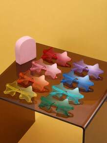 Joivida 1-10 件 - 无框五角星形无框眼镜，透明糖果色眼镜派对眼镜，适合派对礼物，非常适合泳池和沙滩派对、夏季派对、生日派对、嘉年华、趣味活动或派对礼物，（更多颜色随机） - 彩色 - 查看 8