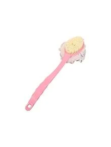 2 件装双面二合一长柄沐浴刷，带沐浴球，软毛按摩沐浴刷，去角质沐浴刷，多功能沐浴刷，可用于背部去角质和淋浴清洁 - 彩色 - 查看 8