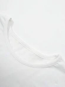 SHEIN ChillGRL Tween GirlsTrendy Sweet Girl Style Numeric Print Short Sleeve Top And Wide Leg Pants Set, Summer - Pink - View 8