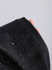 Sweetra 女士优雅蝴蝶结系腰亮片迷你连衣裙，适合派对、通勤、日常穿着，春季必备