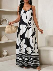 SHEIN Lady 女士休闲碎花连衣裙，夏季 - 彩色 - 查看 7