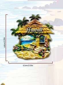 1pc North America United States City Sightseeing Handmade Souvenir Resin 3D Fridge Magnet - Multicolor - View 4