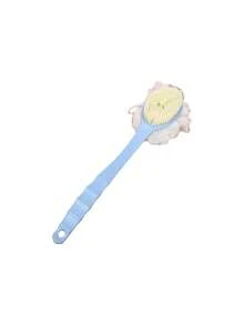 2 件装双面二合一长柄沐浴刷，带沐浴球，软毛按摩沐浴刷，去角质沐浴刷，多功能沐浴刷，可用于背部去角质和淋浴清洁 - 彩色 - 查看 7