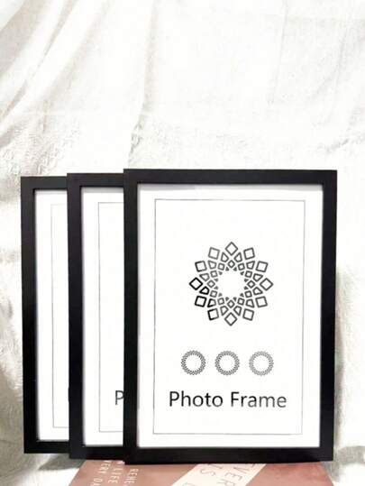 3Pcs/Set Wooden Photo Frames For Picture Wall ,Pictures Frame For Table Top Display And Wall Mounting Frames Photo Decor Commemorative Gift