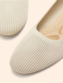 CUCCOO BASICS Zapatos de moda versátiles y casuales de punta fina para mujeres - Albaricoque - Ver 4