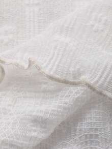 DAZY 女童蕾丝边休闲长袖上衣，春秋季 - 白色 - 查看 7