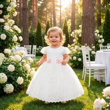 SMK Ceremonias Baby Girls Dresses - 白色 - 查看 9
