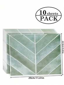 10片装防水大理石纹3D纹理墙贴，DIY瓷砖，现代蜂窝墙贴，可移除自粘墙砖贴纸，适用于厨房浴室防溅板，节日装饰，墙贴，家居装饰贴纸，让您的家焕然一新，节日装饰贴纸，生日毕业厨房装饰礼品 - 彩色 - 查看 3