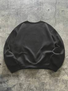 AXEPEAK 男士撞色滚边反光拼接卫衣 - 深灰色 - 查看 2