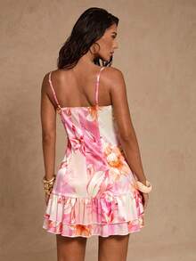 Glamine 女士优雅连衣裙，塔夫绸弹力紧身吊带连衣裙，优雅印花连衣裙，女士泳装连衣裙，扎染连衣裙，性感吊带连衣裙，芙蓉花连衣裙，短款沙滩连衣裙，短款吊带连衣裙，迷你连衣裙，印花图案连衣裙，缎面连衣裙，印花连衣裙，短款连衣裙，女士印花连衣裙，扎染连衣裙，女士度假装 - 彩色 - 查看 7