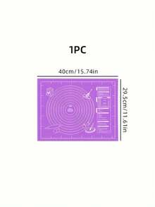 EVA Non-Stick Baking Mat For Pastry, Dough Rolling, And Baking - Perfect For Pies, , And More - Ideal Kitchen Tool For Christmas, Halloween, Easter, Thanksgiving - 1 Piece Back To School - Purple - View 9