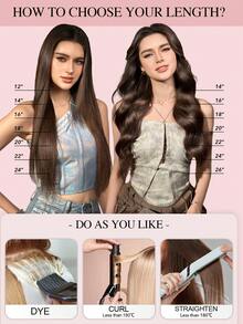 4 Pcs Body Wave Clip In Hair Extensions For Full Head 16-20" Wavy Human Hair Extensions Clip Ins Natural Black Remy Hair Extensions For Women Clip In Hair Extensions - Natural Black - View 8