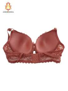 Sujetadores cotidianos para mujeres de talla B - piezas en 6 colores, con diseño de patrones florales de encaje y corte vacío en los lados laterales. Son cómodos, con banda elástica de gran elasticidad, soporte ascendente, armazón y tirantes ajustables - Multicolor - Ver 7