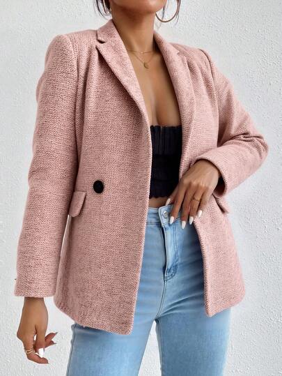 Traje elegante de alta gama para mujeres - tejido, poliéster ligero, cómodo y transpirable, blusa de manga larga sólida, adecuada para el ocio y el vestir formal