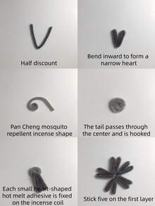 100/200/300/500根灰色毛根清洁条工艺用品，多色毛根，加密毛根，柔软扭扭棒，毛根清洁条，适用于艺术和手工项目创意DIY装饰 - 灰色 - 查看 7
