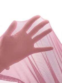 MaterniChic 优雅纯色孕妇连衣裙，适合派对穿着 - 淺粉色 - 查看 7