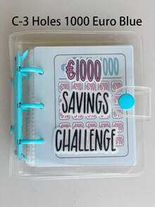 1pc Mini Save Money Challenge 25-Page Mini Pocket Portable Save Money Challenge Binder - Multicolor - View 20
