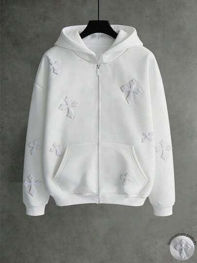 Manfinity Dauomo Men's Casual Cross Decor Hoodie Sweatshirt, Autumn/Winter