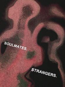 ROMWE MEN Spring/Summer Casual Graphic Men'S Blurred Portrait Print 3/4 Sleeve T-Shirt, Loose Fit - Black - View 2