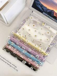 A5 6 Holes Daisy Binder Cover, Loose Leaf Ring Photo Collect Book , 160 Pockets Refill Sleeves, DIY Junk Journal Notebook, - Multicolor - View 2