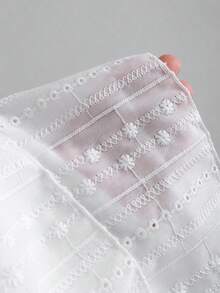 Sweetra Romantic Sweet Vacation & Party V-Neck Sleeveless Blazer Vest & Ruched Low Waist Mini Skirt 2 Pieces Set - White - View 6