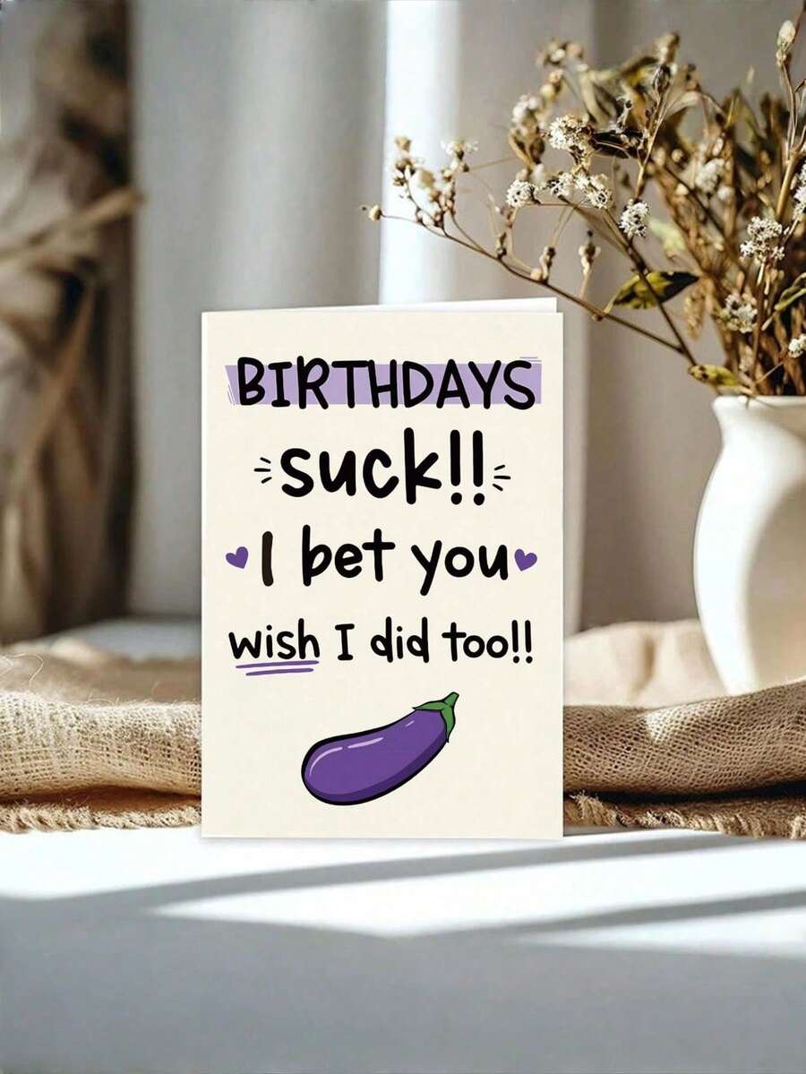 1 Set/3 Set Funny Card & Gifts Congratulatory Card For Men Husband Boyfriend Him, Suitable For Mother, Friend, Sister,Happy Birthday Card - Multicolor - View 1