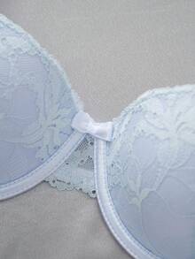 DesireSculpt 4pcs/Set Sexy Lace Wireless Push-Up Bras For Women - Multicolor - View 7