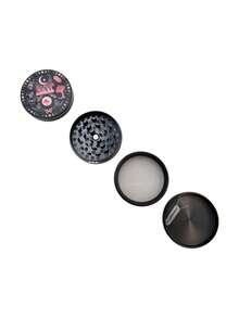 1PC 2 Inch Magic Moon Mushroom Design Zinc Alloy Manual Grinder Multi Purpose Tool Metal Construction Vintage Lab Style Unique Gadget