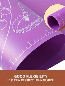 EVA Non-Stick Baking Mat For Pastry, Dough Rolling, And Baking - Perfect For Pies, , And More - Ideal Kitchen Tool For Christmas, Halloween, Easter, Thanksgiving - 1 Piece Back To School - Purple - View 5