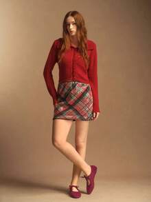 Rosivie Giày bệt buộc dây đơn giản, tiện dụng, dễ đi lại dành cho nữ - Bordeaux - Xem 8